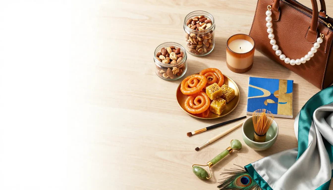 Lifestyle products including snacks, accessories, and wellness items